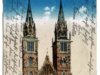 N�rnberg - Lorenzkirche  3712/8345  Buntdruck II Ansicht um 1932