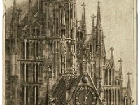 N�rnberg, M�nnleinlaufen an der Frauenkirche  Hermann Martin, Kunstverlag, N�rnberg - Nr. 1579 Ansicht um  1915