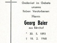 Baier Georg 30.05.1893 - 18.02.1968