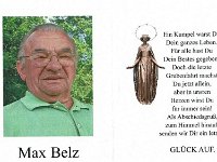 Belz Max 11.06.1932 - 13.11.2020