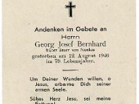 Bernhard Georg Josef 1867 - 12.08.1946 SB