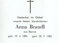 Brandl Anna 19.03.1894-20.07.1982