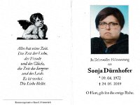 D�rnhofer Sonja 09.04.1972-24.05.2019 SB