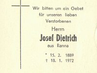 Dietrich Josef 15.02.1889-18.01.1972