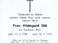 Ditl Hildegard 15.03.1940-26.09.1976