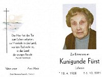 F�rst Kunigunde geb n.n. 18.04.1928-06.10.2021