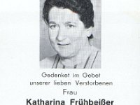 Fr�hbeisser Katharina geb Vogler 27.12.1928-21.06.1986