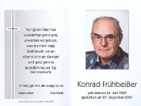 Fr�hbeisser Konrad 24.06.1925-27.12.2007