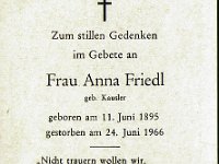 Friedl Anna geb Kausler 11.06.1895-24.06.1966