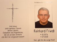 Friedl Reinhard 08.01.1974-02.09.2021