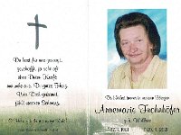 Frohnh�fer Annemarie geb Wollner 27.01.1951-20.11.2021