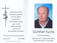Fuchs G�nther 05.11.1943-27.07.2009