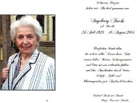 Fuchs Inge geb Haschke 23.07.1926 - 16.08.2014  Meine Tante