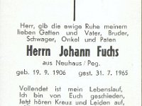 Fuchs Johann 19.09.1906-31.07.1965