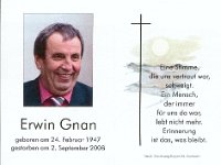 Gnan Erwin 24.02.1947-02.09.2008