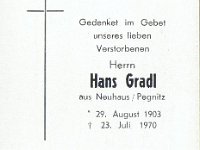 Gradl Hans 29.08.1903-23.07.1970