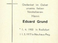 Grund Eduard 01.04.1900-01.05.1977
