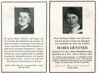 Guentner Maria geb 12.12.1898 - 04.11.1946