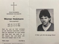 Holzmann Werner 14.12.1961-12.10.1985