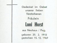 Horst Loni 20.02.1910-15.12.1969