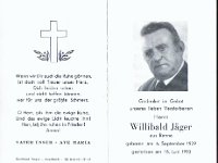 J�ger Willibald 06.09.1929-18.06.1993