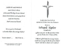 Kipfer Erhard 30.12.1928 - 07.03.1998 SB