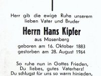 Kipfer Hans 16.10.1883-28.08.1964