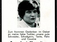 Klausnitzer Anni geb. Friedl 14.05.1932 - 09.03.1966 SB