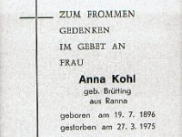 Kohl Anna geb Bruetting 19.07.1896-27.03.1975