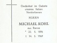 Kohl Michael 22.05.1896-14.05.1969