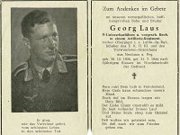 Laus Georg 30.12.1920 - 31.07.1944 SB