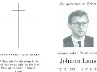 Laus Johann - 12-10-1958 - 17.03.1993 SB