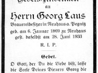 Laus Georg 06.01.1869-28.06.1933
