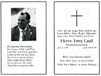 Lauss Tony 02.06.1911 - 14.11.1965