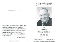 Lehner Georg 15.08.1906 - 26.07.1990 SB