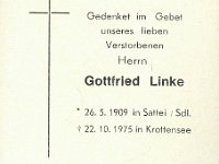 Linke Gottfried 26.05.1909-22.10.1975