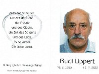 Lippert Rudi 09.02.1953-01.07.2022
