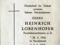 Lobenhofer Heinrich 29.05.1906-05.01.1969