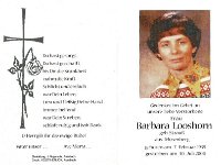 Looshorn Barbara geb. Strauss 07.02.1939 - 30.07.2000