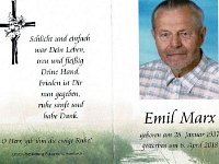 Marx Emil 28.01.1937 - 06.04.2018
