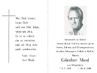 Maul G�nther 05.07.1945 - 28.08.1988 SB