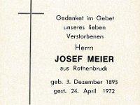 Meier Josef 03.12.1895 - 24.04.1972