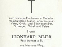 Meier Leonard 09.06.1898-10.03.1969