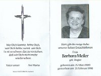 Meiler Barbara geb Ziegler 25.03.1909-23.02-1998