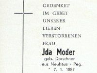 Moder Ida geb Dorschner 07.01.1887-22.03.1971