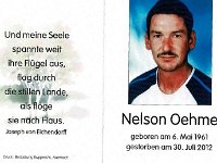 Nelson Oehme 06.05.1961 - 30.07.2012