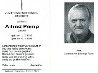 Pemp Alfred 01.07.1930 - 27.01.1991