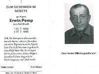 Pemp Erwin 23.07.1933 - 27.07.1995