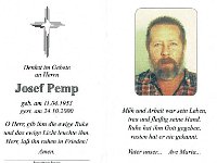 Pemp Josef 11.04.1953 - 24.10.2000