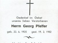 Pfeffer Georg 22.06.1925-19.02.1982